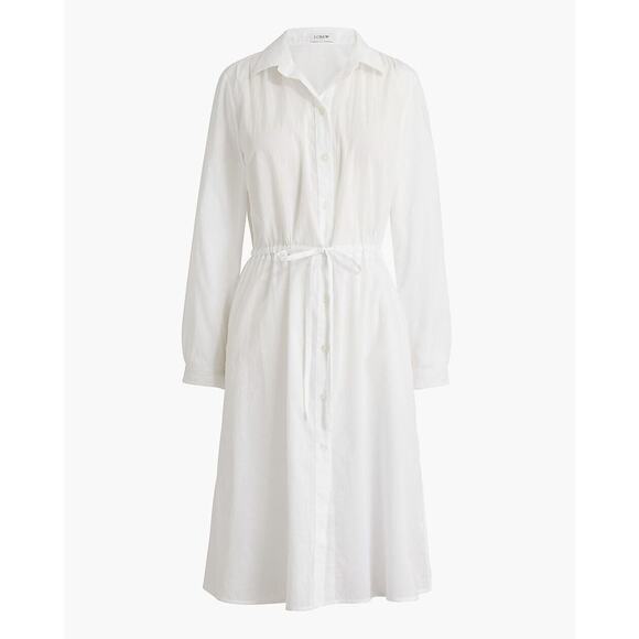 J.Crew Womens Black Long Sleeve Drawstring Mini Shirt Dress Size M BR599 NWOT - Picture 14 of 14